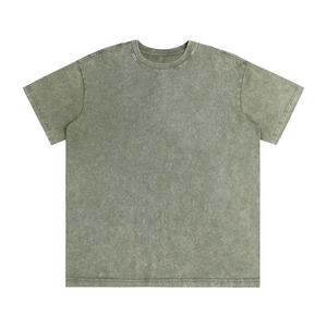 Custom Graphic Men's Vintage Distressed Acid Stone Wash <b>T</b>-shirt Oversized Silk Screen Printed Tees <b>T</b>-shirt for Men - Product Image 5