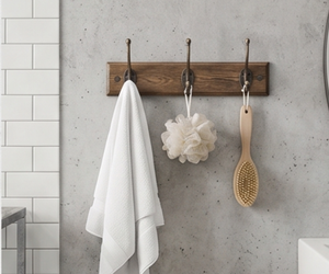 Fine Quality Metal Wall <b>Hooks</b> With Wooden Base Perfect For Home Bathroom, Kitchen And Elegant Coat Hangers - Product Image 3