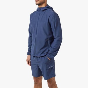 Ensemble de vêtements de sport pour hommes Artswear, veste à capuche décontractée et sportive, couleur unie, séchage rapide, respirant, velours tissé en polyester 220g, printemps - Product Image 6