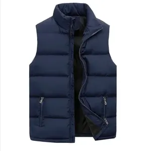 Gilet en laine à la mode pour hommes gilets rembourrés en coton vestes sans manches chaudes grande taille S-6XL 10 nouveaux styles - Product Image 3