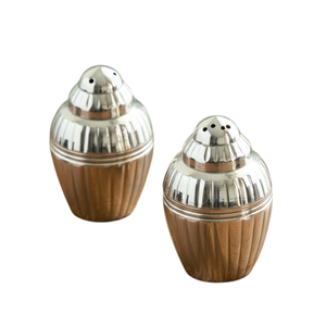 Élégants salières et poivrières en acier inoxydable, design métallique, pots à épices argentés pour la maison et l'hôtellerie - Product Image 1