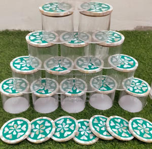 Nuevo diseño transparente de alta calidad Ramadán regalo decoración del hogar pastelería galleta postre caja de almacenamiento único madre perla contenedor - Product Image 1