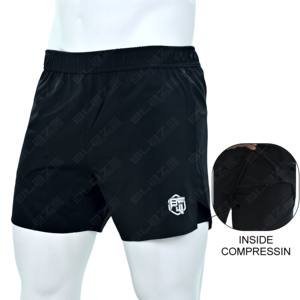 กางเกงขาสั้นออกกำลังกายผู้ชายแบบกำหนดเองสำหรับฤดูร้อน กางเกงบอร์ดชอร์ต ลายพิมพ์ลำลอง ฟิตเนส ยิม กีฬา แบบสองชั้น 2 in 1 พร้อมซับในรัดรูป - Product Image 1