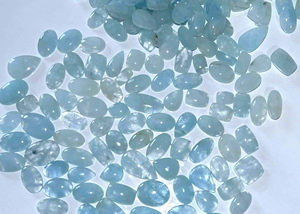 Cabujón de Aguamarina Natural de Brasil, Gema Semipreciosa Suelta para Joyería, Producto a Granel, Forma Personalizable - Product Image 2