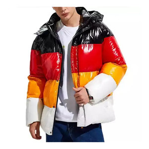 2025 Wholesale Manufacturer OEM Custom Fashion Puffer <b>Jacket</b> Men <b>Winter</b> Padded <b>Jacket</b> Shiny Hot Sale New Style - Product Image 1