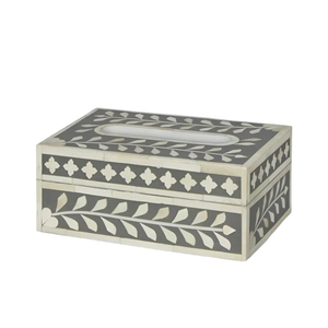 Boîte de rangement pour mouchoirs Meena en MDF, design classique, faite à la main, écologique, porte-mouchoirs en bois imprimé, couvercle décoratif pour boîte à mouchoirs - Product Image 2