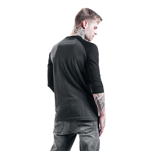 Men's Casual Long <b>Sleeve</b> <b>Raglan</b> <b>Shirt</b> Custom Design OEM Manufacturer Crew Neck <b>T</b> <b>Shirt</b> Casual <b>T</b> <b>Shirt</b> 100% Cotton Jersey Fabric - Product Image 5