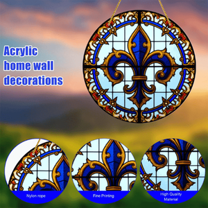 CIFbuy Atrapasueños Acrílico Iridiscente Azul para Ventana, Decoración Festiva para Fiestas, Adorno de Cristal para TikTok y para Temu - Product Image 4
