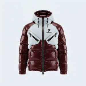 Fournisseur direct d'usine, dernier design, logo personnalisé, veste matelassée pour homme, vêtements décontractés écologiques, style streetwear - Product Image 6