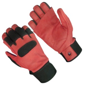 Guantes de Cuero Completos, Amarillos y Negros, Antideslizantes, Unisex, para Todas las Estaciones, con Cierre de Botón - Product Image 3