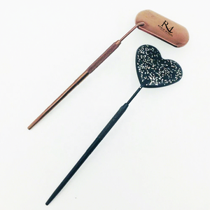 Heart Shape Black glitter Color And <b>Square</b> Shape Rose Gold Plasma Color <b>Mirror</b> Single Side Used Stainless Steel Makeup <b>Mirror</b> - Product Image 3