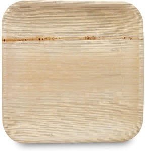 Assiettes en feuilles de palmier d'arec naturelles, vaisselle jetable compostable et durable pour événements sans plastique, restauration et usage professionnel - Product Image 4