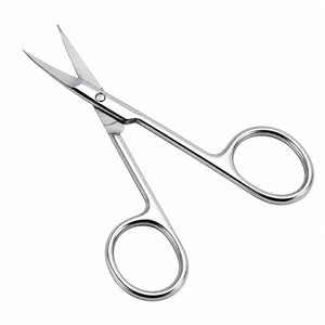 Manicure Pedicure <b>Cuticle</b> Scissors Curved Tip Stainless Steel Nail Beauty Makeup Scissor <b>Tool</b> - Product Image 1