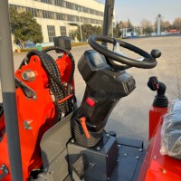Gelenkiger Kompakt-Teleskopradlader 3,3m Hubhöhe 400kg Tragbares Elektromodell für Hof- und Stapelarbeiten