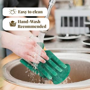 e Resin Salad Hands | Aqua Teal <b>Serving</b> Utensils Set of 2, 8 inch | Stylish Salad Servers or Salad <b>Tongs</b> Day Decorative Salad - Product Image 4