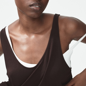 Custom Front Logo Ribbed O-Neck <b>Crop</b> Jersey Knit 100% Cotton Lace Sporty Workout Gym Fitness Wear - Product Image 4