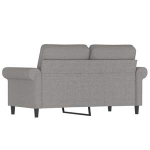 Sofá de 2 Plazas en Poliéster Gris Claro para Sala de Estar - Product Image 5