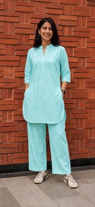 Women's Flex Cotton <b>Kurta</b> Set With Loose Fit Casual Wear <b>Indian</b> Pakistani Style For All Seasons - Product Image 4
