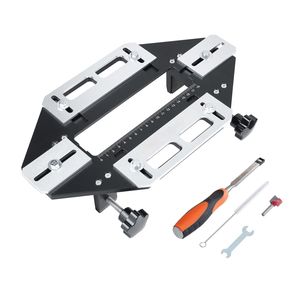 Plantilla flexible de aleación de aluminio para guía de orificios de bisagras de puertas de madera, para maquinaria de carpintería, para apertura de orificios y ranurado - Product Image 1