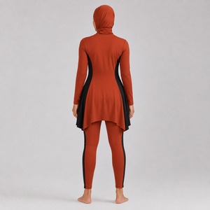 Ensemble de burkini modeste pour femmes, léger, couvrant entièrement le corps, protection UV, tenue de bain pour la plage - Product Image 4
