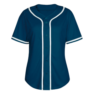 OEM Wholesale Price Women's <b>Baseball</b> Jersey Shirt Button Down Blank Softball Jersey's Short Sleeve Sports Women Shirts Tops - Product Image 5