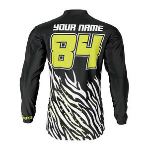 เสื้อเจอร์ซีย์มอเตอร์ครอสแบบซับลิเมชั่น พิมพ์ลายดิจิทัล น้ำหนักเบา ระบายอากาศได้ดี ผลิตจากโพลีเอสเตอร์ สำหรับขี่มอเตอร์ไซค์วิบาก มีไซส์ใหญ่ รับผลิตแบบ OEM - Product Image 6