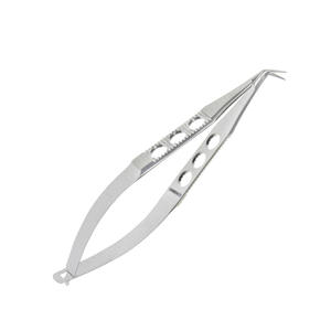 Troutman-Katzin corneal transplant scissors precision curved blades right & left ophthalmic surgery tool steel By <b>Blush</b> Surgical - Product Image 5