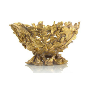 Premium Polished Aluminum Fruit Bowl Modern Artistic Design for Interior Styling Center Table Serving Bowls - Product Image 1