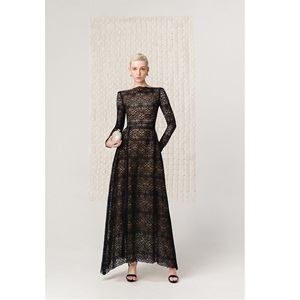 Produits prêts à être expédiés Robe décontractée pour femmes ODM Marque privée ASTORIA LACE GOWN Vêtements Robes à manches longues ajustées pour femmes - Product Image 4
