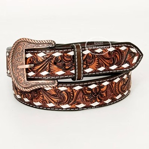 Venta al por mayor de cinturones de cuero genuino para hombres y mujeres en estilo vaquero para accesorios de moda - Product Image 6