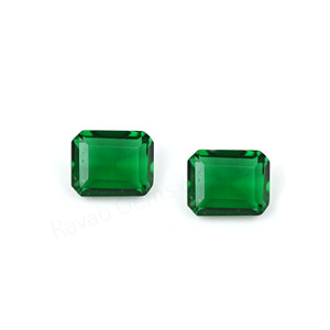 Best Selling Green <b>Quartz</b> 10x12mm Octagon Cut Briolette Faceted Loose Gemstone Cabochon for Silver Jewelry Making Earrings <b>Rings</b> - Product Image 2