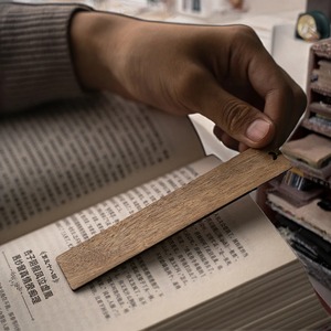 Wooden <b>Bookmark</b> Natural Wood Business <b>Gift</b> with Custom Logo and Carved & Painted Design - Product Image 5