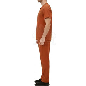 Stylish Men Scrub Set Knitted Medical Uniform Hospital Workwear Healthcare Clothing Nursing <b>Doctor</b> <b>Outfit</b> Wholesale Supplier - Product Image 5