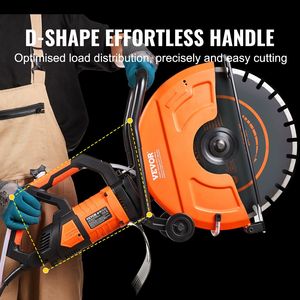 Coupe-béton électrique à disque humide de 16 pouces, moteur 3200 W avec 6 profondeurs de coupe réglables, scie circulaire électrique - Product Image 6