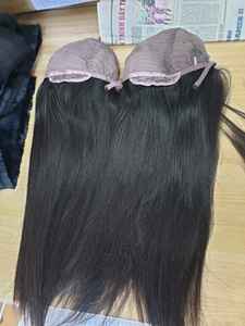 Perruques de cheveux humains sans colle perruque de cheveux humains réels cheveux alignés sur les cuticules avec une perruque frontale en dentelle HD avec une perruque frontale - Product Image 6