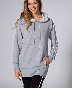 เสื้อฮู้ดผ้าฝ้ายยูนิเซ็กส์สำหรับผู้หญิงเสื้อฮู้ดสไตล์สตรีทแวร์แบบกำหนดเองโลโก้ได้ - Product Image 6