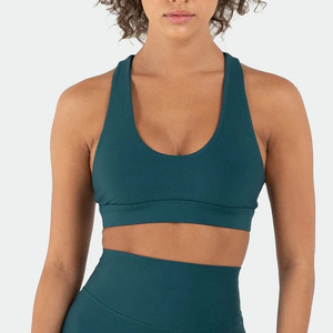 Classic <b>Plus</b> <b>Size</b> Lightweight Seamless Front Washed Women's Sports <b>Bra</b> with Custom Logo for Workout Fitness Gym Activewear 2027 - Product Image 3
