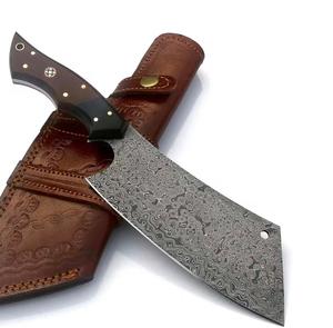 Couteau à découper en acier Damas de qualité supérieure, personnalisé, 89 couches, revêtement antiadhésif, compatible lave-vaisselle, manche en bois ambidextre, respectueux de l'environnement - Product Image 1