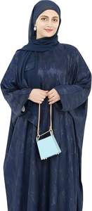 Abaya 100% polyester, vêtements musulmans pour femmes, abaya longue, de haute qualité, ample, grande taille, kaftan ample, abayas turques à double couche - Product Image 2