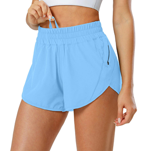 Shorts taille haute pour femmes, été, décontractés, tendance, légers, confortables, pour le sport, la course à pied, la gym, l'entraînement - Product Image 1