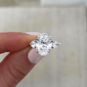 Best Quality <b>Moissanite</b> Diamond Ring Fashion <b>Jewelry</b> for Women Luxury Ring for Wedding Engagement Anniversary Bridal Wear - Product Image 4