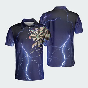 Polo à manches courtes pour homme Ostriya, blanc et bleu, tissu tricoté respirant, style décontracté avec logo imprimé sur le devant - Product Image 4