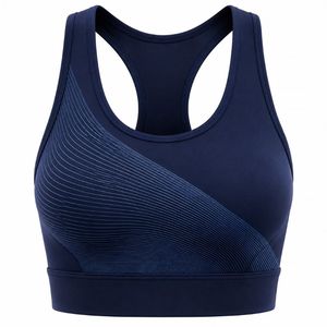 Women's <b>Racerback</b> Sports <b>Bra</b> U-NECK Seamless High Support Breathable Yoga Wear Eco-Friendly Quick Dry Lightweight - Product Image 3