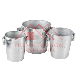 Grand seau à glace pour champagne avec poignée en anneau - Product Image 1