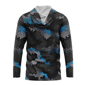 Chemise de pêche à manches longues pour homme, imprimé camouflage, séchage rapide, UPF 50, haut de sport d'extérieur, impression par transfert par sublimation - Product Image 2