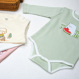 Kimono para Bebé ALB10 con Lindo Estampado de Dibujos Animados, Manga Larga, Unisex, 100% Algodón Orgánico, Lazos Laterales, Tejido Transpirable, 4 Estaciones - Product Image 4