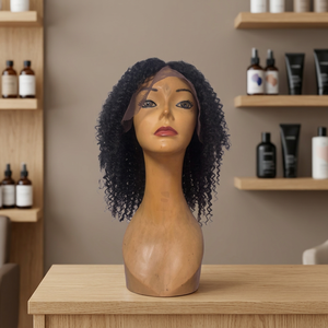 Full Lace <b>Front</b> <b>Wig</b> Long Natural Black Indian Remy Hair for Lace Baby Hair Transparent 200% Density Glueless Average Size - Product Image 3
