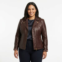 Chaqueta de Cuero de Diseño para Tallas Grandes – Confeccionada a Medida