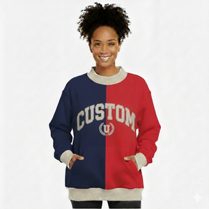 Sudadera Oversize de Cuello Alto para Mujer, de Felpa Francesa y Mezcla de Algodón, con Logotipo Personalizado, de Alta Calidad, Venta al por Mayor del Fabricante - Product Image 6