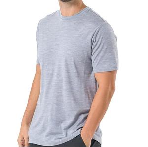 T-shirt en laine mérinos pour homme, 180 GSM, respirant, anti-odeur, séchage rapide, coupe ample, vente en gros OEM - Product Image 2